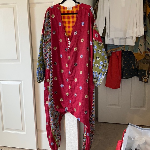 Kantha Bae Pants - KANTHA JUMPSUIT! Reversible and One Size EUC